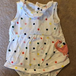 Baby girl Dino onesie